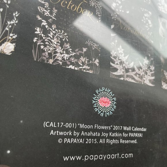 2 Moon Flowers 2017 Calendars for DIY ideas - Picture 8 of 9